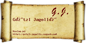 Götzl Jagelló névjegykártya